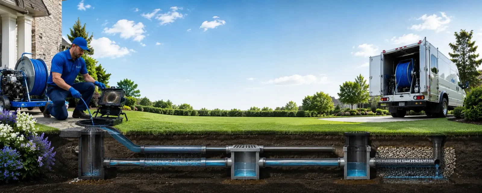 Outdoor drain cleaning information for Keller, WA